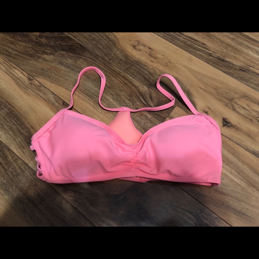 Neon orange swimsuit set